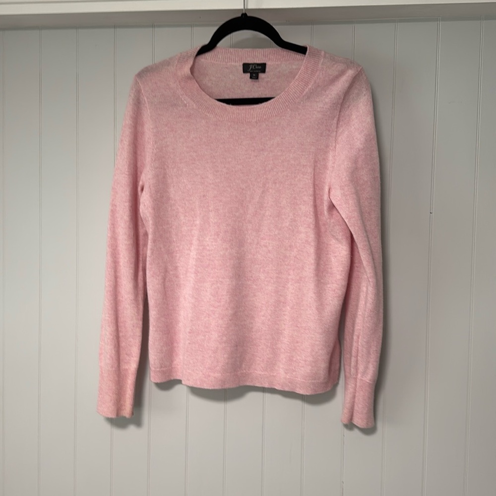J Crew Pink Cashmere Sweater